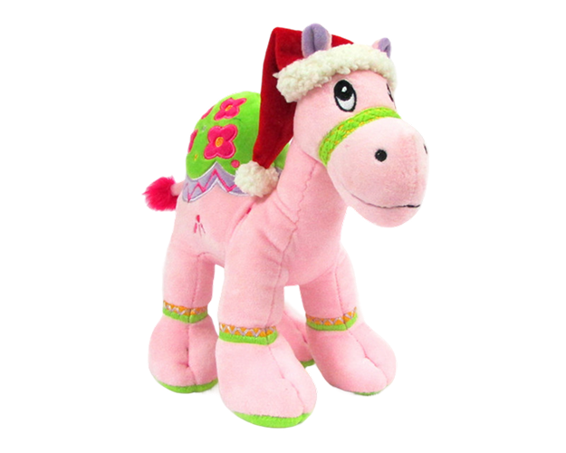 Pink Camel with Santa Hat