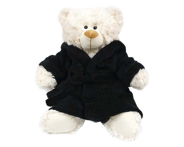 Cream Bear with Plain Bathrobe