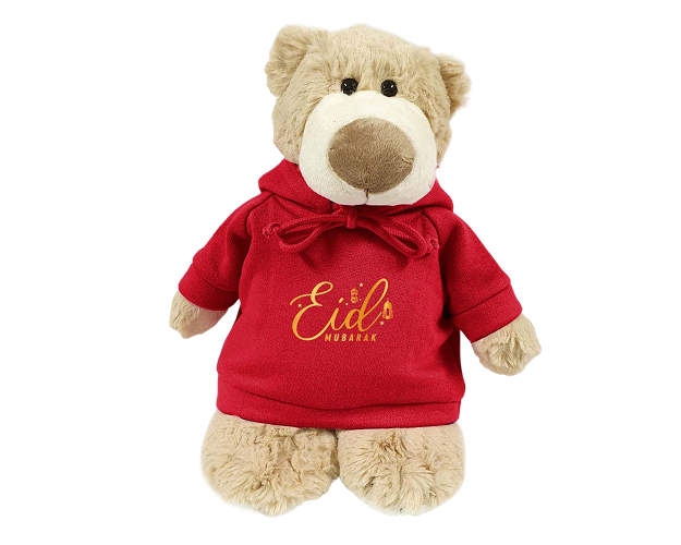 Mascot Bear with Printed Hoodie