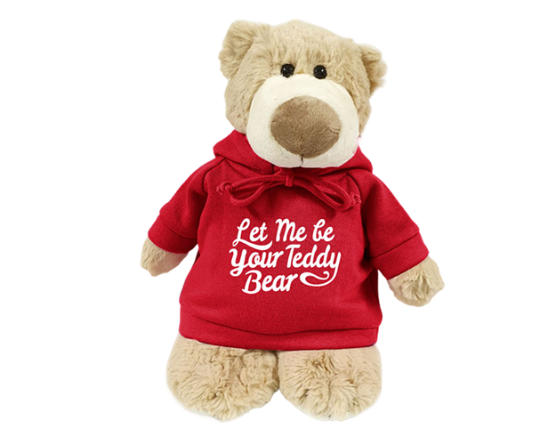 Mascot Bear with Printed Hoodie