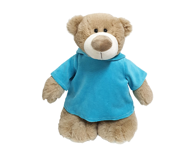 Mascot Bear with Velour Hoodie