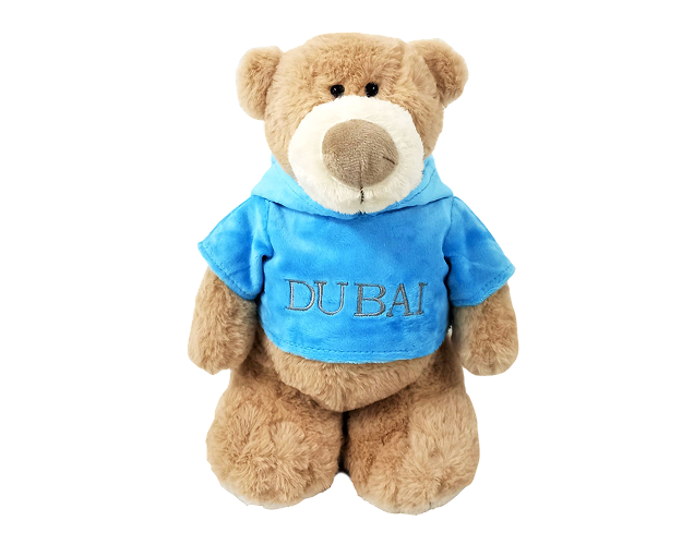 Mascot Bear with Velour Hoodie